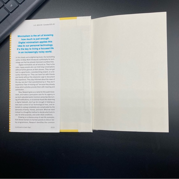 Digital Minimalism Choosing a Focused Life in a Noisy World Hardcover Book - Picture 3 of 16